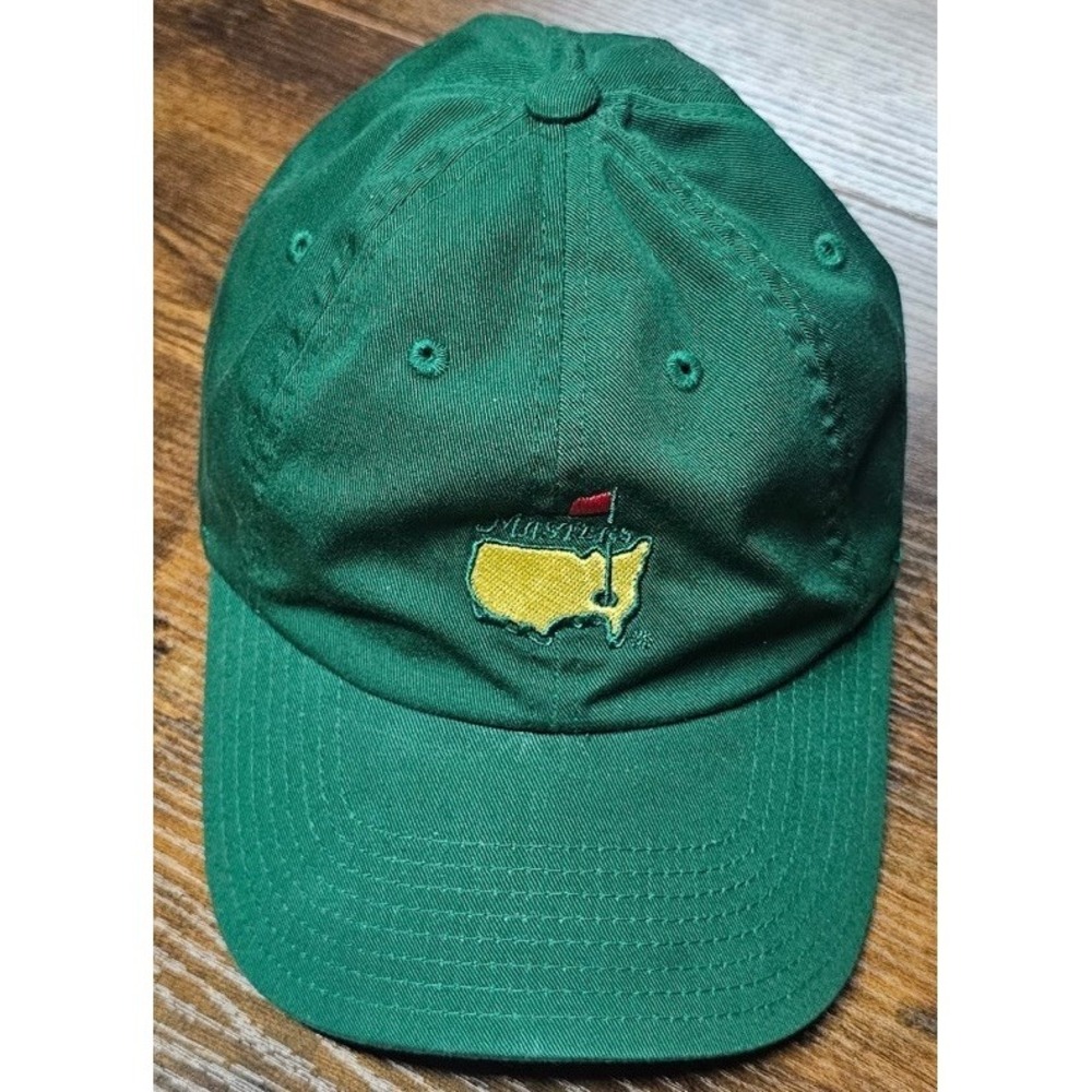 Masters Augusta National Golf American Needle Green Hat Vintage Rare 100% Cotton